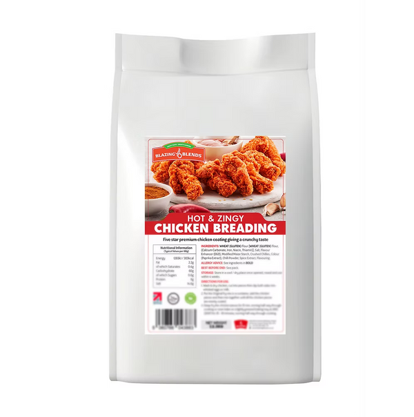 Hot & Zingy Chicken Breading 12.5kg – Bulk Spicy Fried Chicken Coating Mix