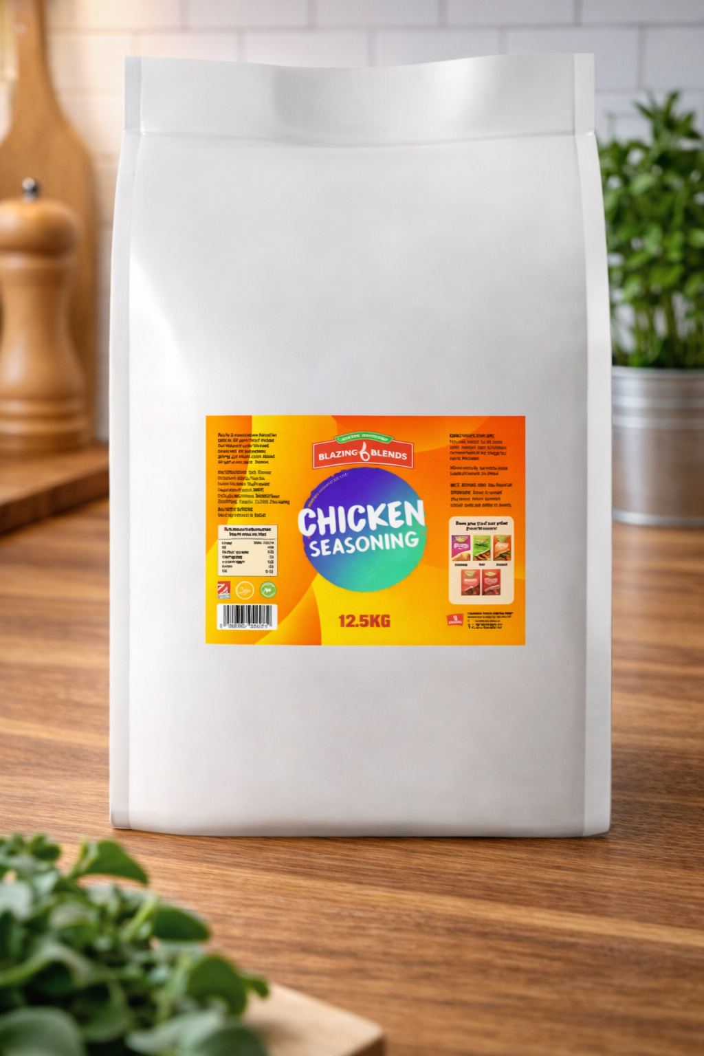 Blazing Chicken Seasoning Mix 12.5kg – Bulk Chicken Spice Blend for Takeaways