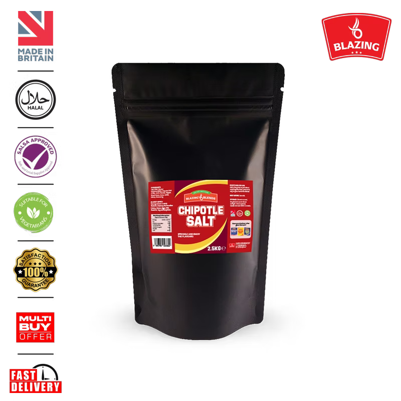 Blazing Chipotle Chilli Salt – Smoky Seasoning (2.5kg Catering Pack)