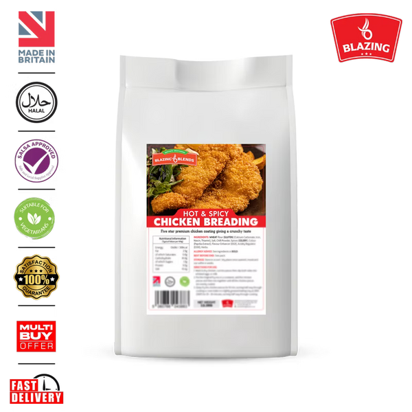 Blazing Hot & Spicy Chicken Breading 12.5kg – Crispy Spicy Chicken Coating