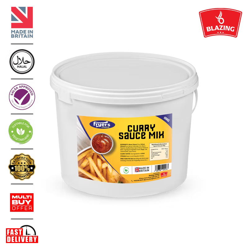 Blazing Curry Sauce Mix 10kg – Authentic Takeaway Style Curry Sauce Base