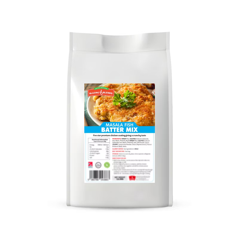 Blazing Fish Masala Batter Mix 2.5kg – Crispy Spiced Fish Batter