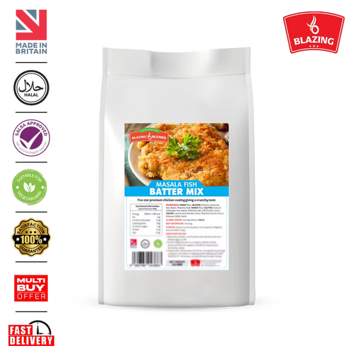 Blazing Fish Masala Batter Mix 12.5kg – Crispy Spiced Fish Batter