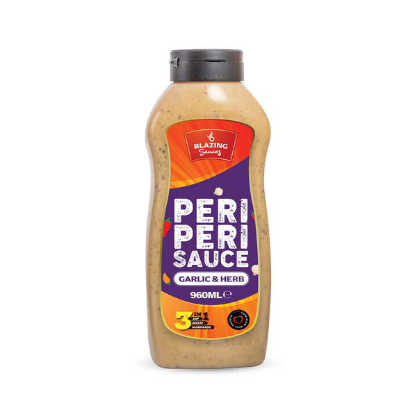 Garlic & Herb Peri Peri Sauce 960ml, Mild Zesty Chilli Marinade