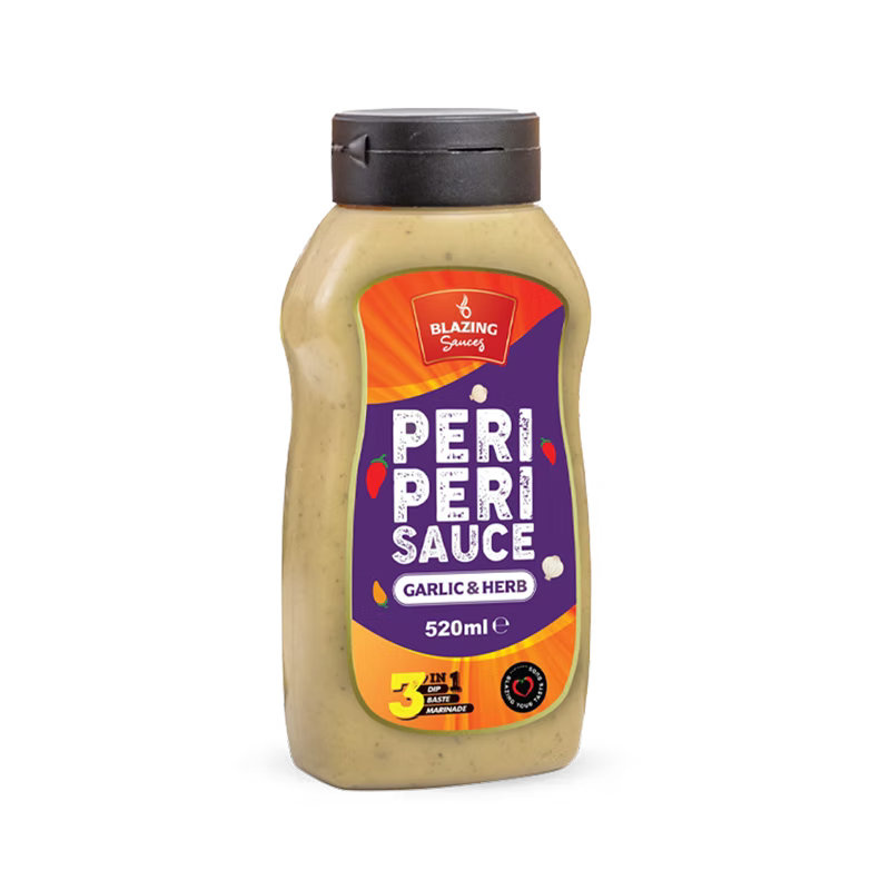 Garlic & Herb Peri Peri Sauce 520ml, Mild Zesty Chilli Marinade