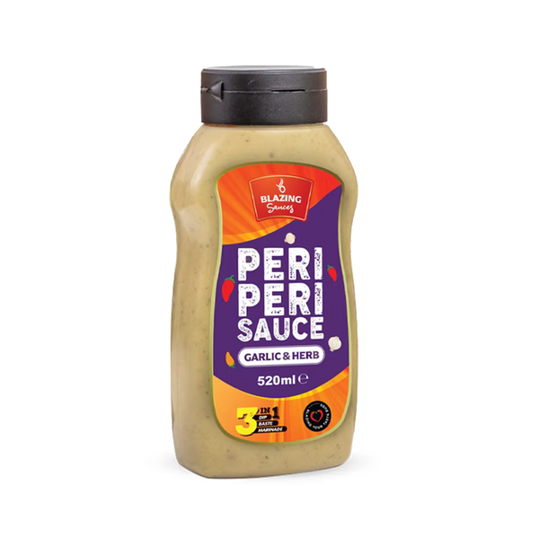 Garlic & Herb Peri Peri Sauce 520ml, Mild Zesty Chilli Marinade