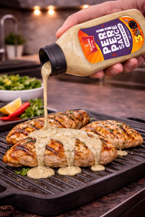 Garlic & Herb Peri Peri Sauce 520ml, Mild Zesty Chilli Marinade