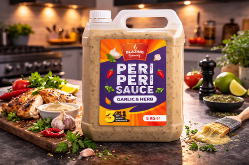 Garlic & Herb Peri Peri Sauce 5kg, Mild Zesty Chilli Marinade