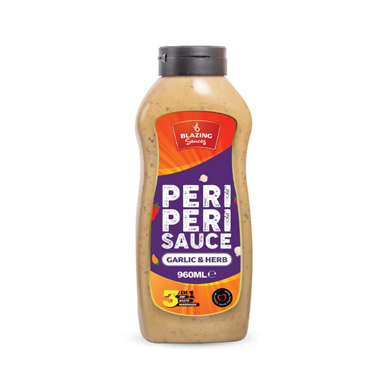 Garlic & Herb Peri Peri Sauce 960ml, Mild Zesty Chilli Marinade
