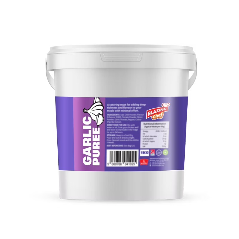 Garlic Purée 1kg Catering Tub, Perfect For Seasoning Chicken, Meats & Vegetables