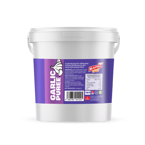 Garlic Purée 1kg Catering Tub, Perfect For Seasoning Chicken, Meats & Vegetables