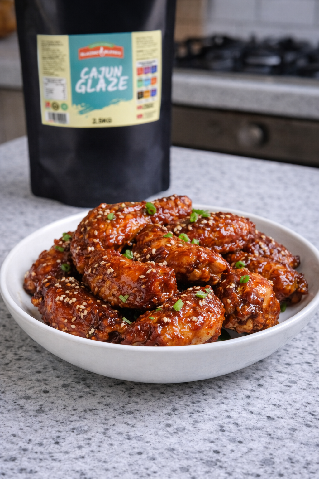 Cajun Glaze Sauce 2.5kg – Smoky Cajun Wing & Chicken Glaze for Catering