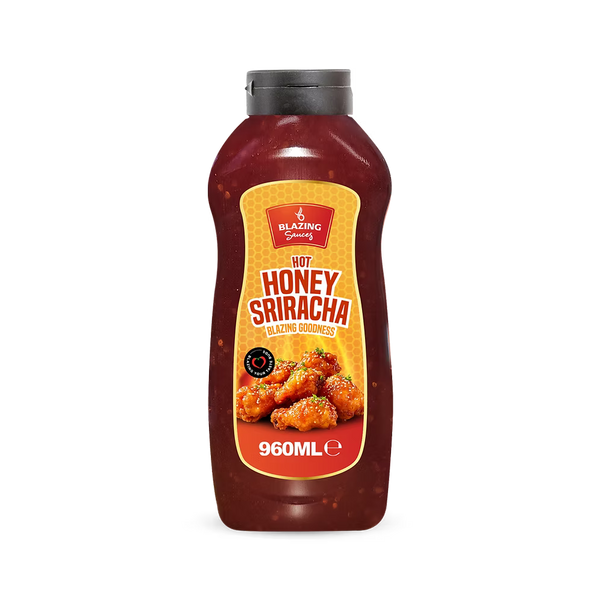 Blazing Honey Sriracha Wings Sauce 960ml, Sweet and Spicy Sticky Glaze