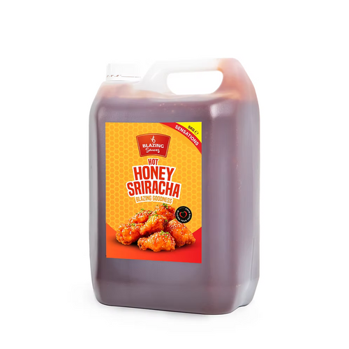 Blazing Honey Sriracha Wings Sauce 5kg, Sweet and Spicy Sticky Glaze
