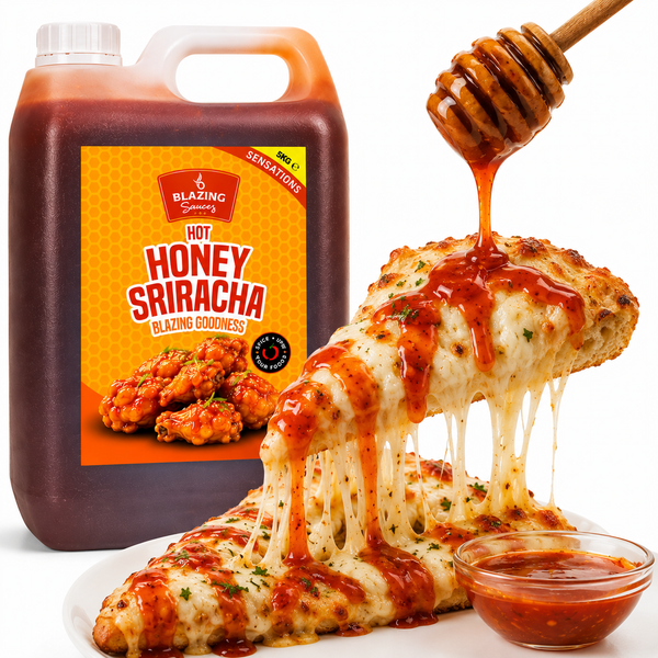 Blazing Honey Sriracha Wings Sauce 5kg, Sweet and Spicy Sticky Glaze
