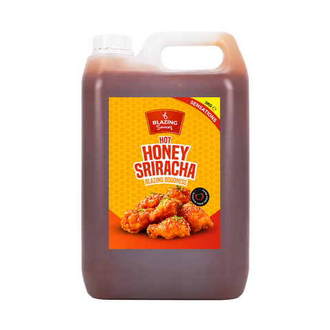 Blazing Honey Sriracha Wings Sauce 5kg, Sweet and Spicy Sticky Glaze