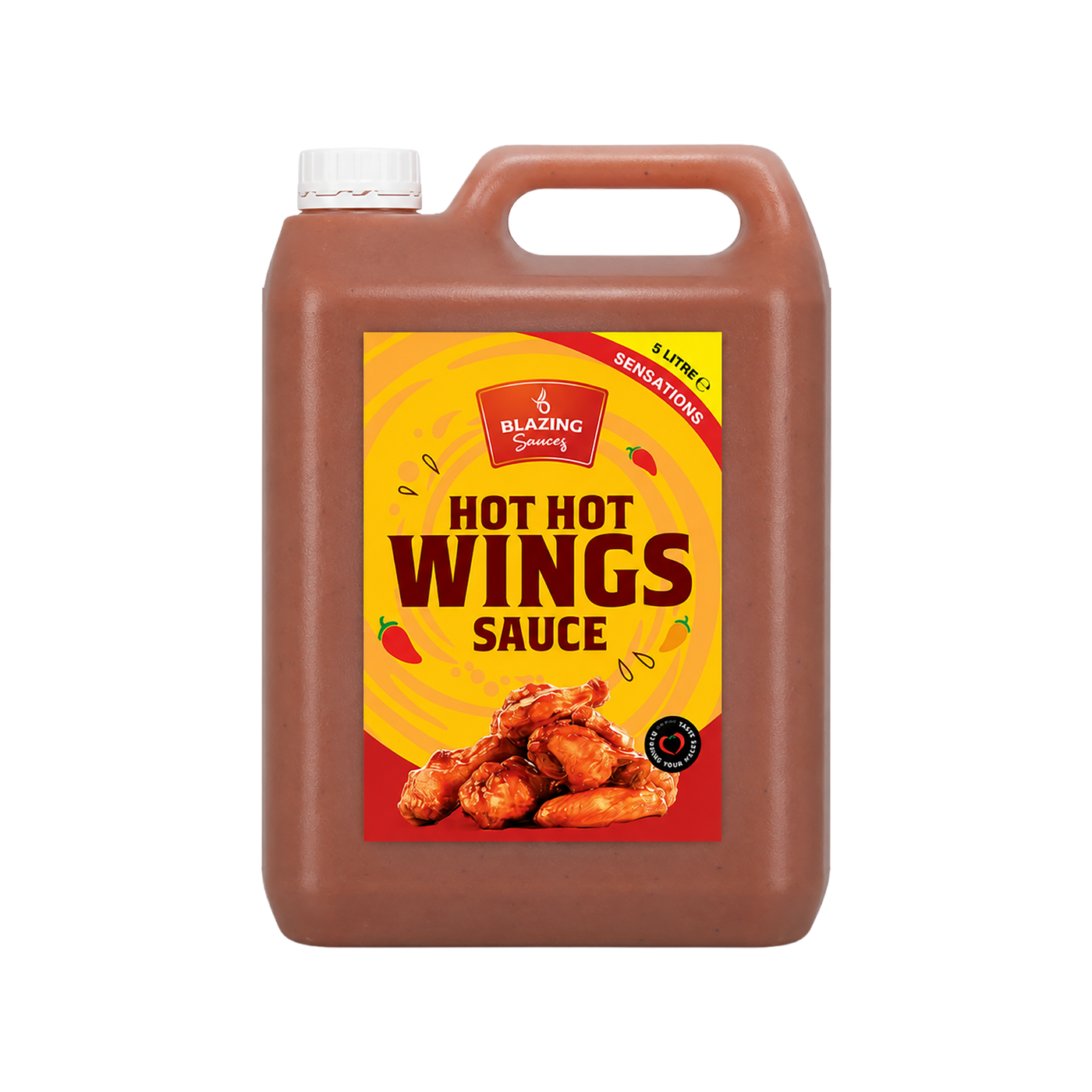 Blazing Hot Hot Wing Sauce 5kg, Extra Hot Chicken Wing Sauce, Dip and Glaze