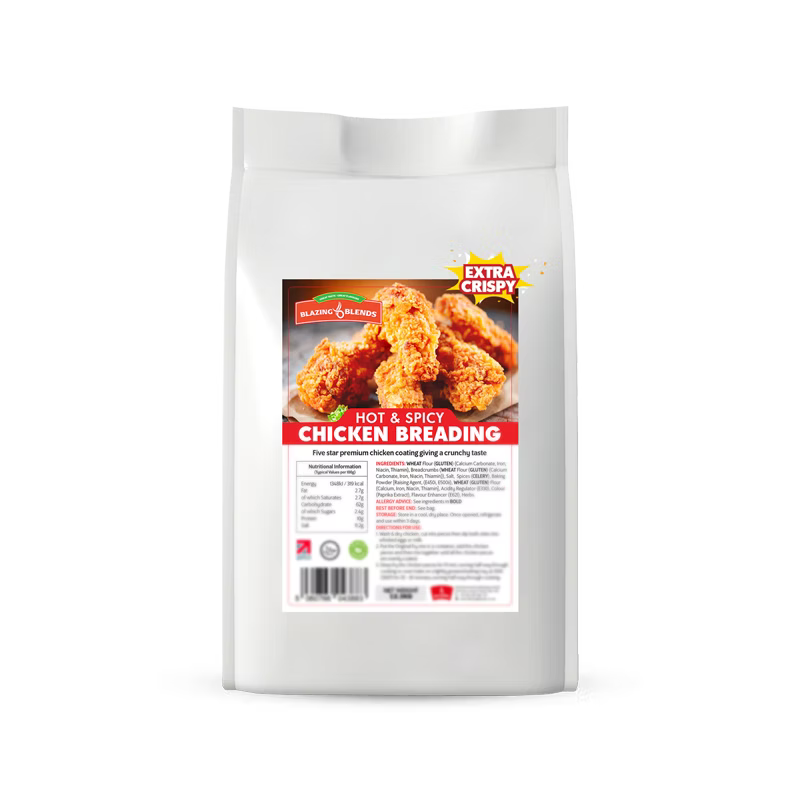 Extra Crispy Hot & Spicy Chicken Breading 12.5kg, Bulk Fried Chicken Coating Mix