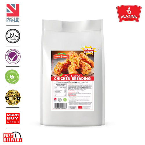 Extra Crispy Hot & Spicy Chicken Breading 12.5kg, Bulk Fried Chicken Coating Mix