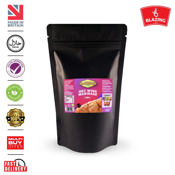 Blazinade Peri Peri Hot Wing Marinade 2.5kg, Spicy Chicken Wing Seasoning