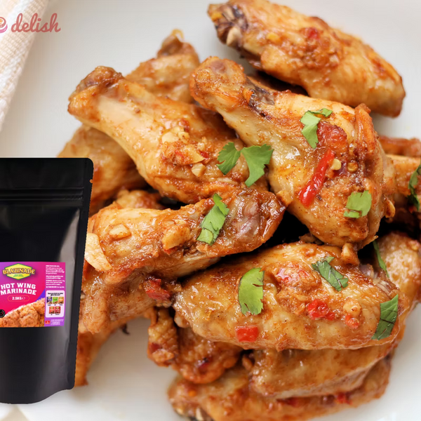Blazinade Peri Peri Hot Wing Marinade 12.5kg, Bulk Spicy Chicken Wing Seasoning