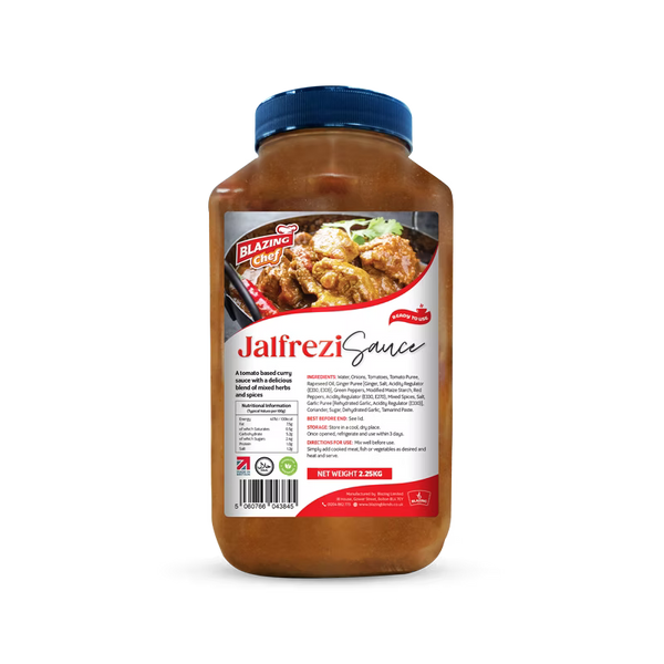 Blazing Jalfrezi Sauce 2.25kg, Spicy & Tangy Ready-to-Use Curry Sauce