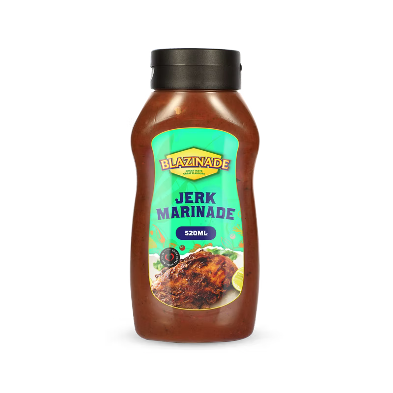 Blazing Jerk Marinade Sauce 520ml, for Chicken, Meat & Vegetables