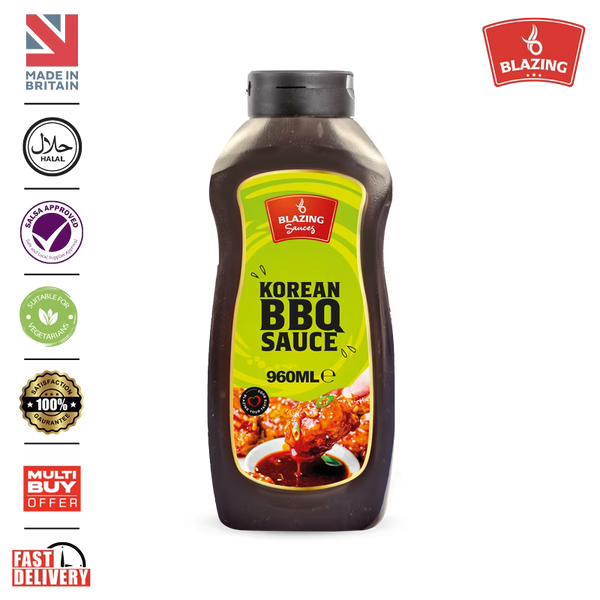 Blazing Korean BBQ Sauce 960ml, Sweet and Smoky Asian Glaze