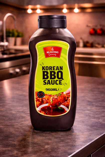 Blazing Korean BBQ Sauce 960ml, Sweet and Smoky Asian Glaze