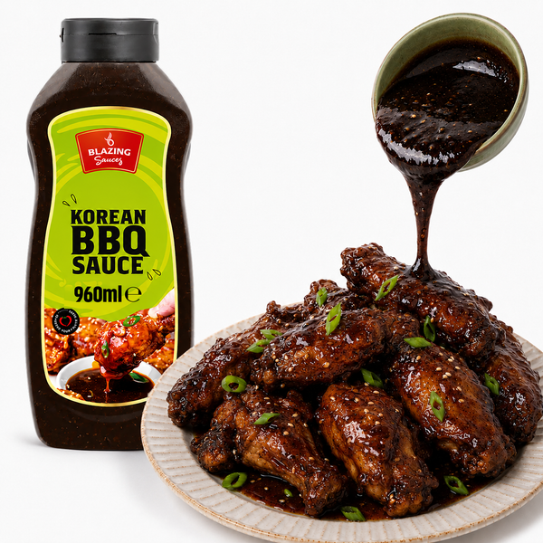 Blazing Korean BBQ Sauce 960ml, Sweet and Smoky Asian Glaze