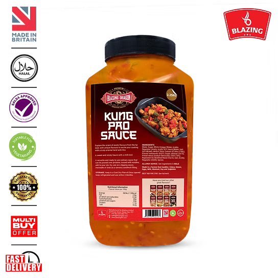 Blazing Kung Pao Sauce 2.25kg – Wholesale Spicy Sweet Chinese Stir Fry Sauce