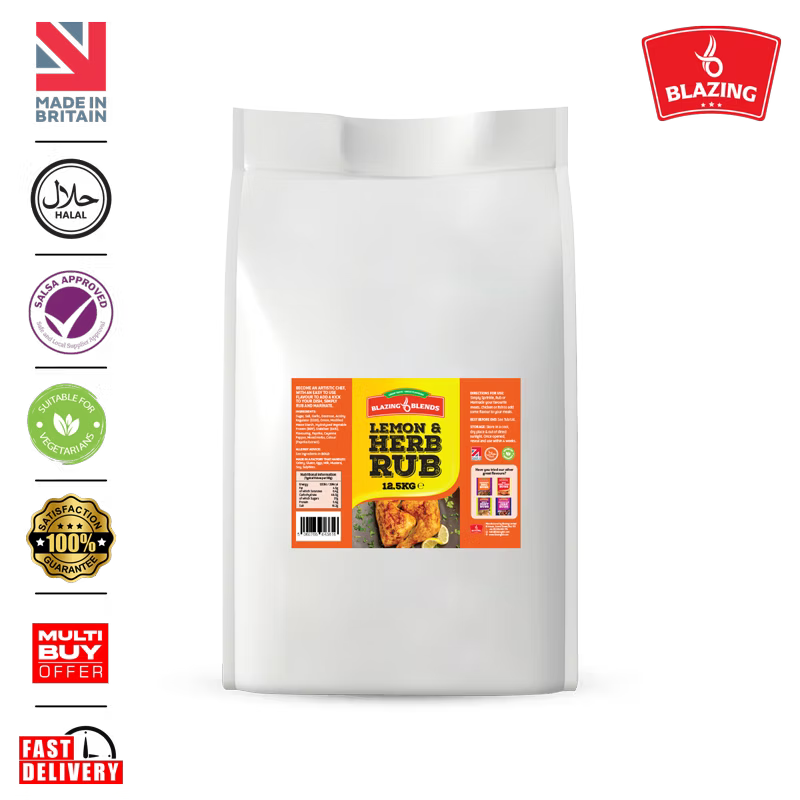 Blazing Lemon & Herb Dry Rub Seasoning 12.5kg