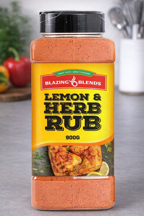 Blazing Lemon & Herb Dry Rub Seasoning 900g