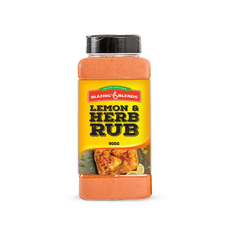 Blazing Lemon & Herb Dry Rub Seasoning 900g