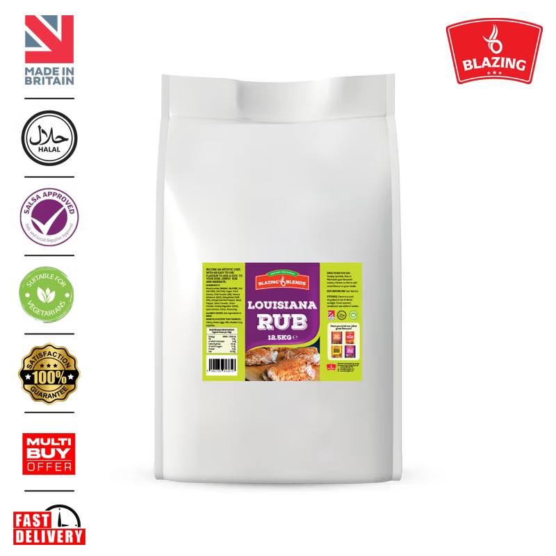 Blazing Louisiana Cajun Dry Rub Seasoning 12.5kg
