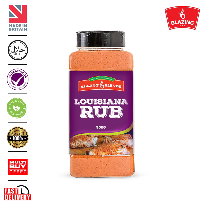 Blazing Louisiana Cajun Dry Rub Seasoning 900g