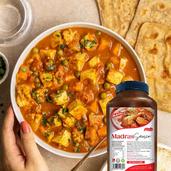 Blazing Madras Curry Sauce 2.25kg, Rich & Spicy Ready-to-Use Indian Style Sauce