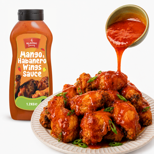 Blazing Mango Habanero Sauce 1.2kg, Sweet Heat Peri Peri Glaze & Marinade