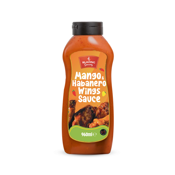 Blazing Mango Habanero Sauce 960ml, Sweet Heat Peri Peri Glaze & Marinade