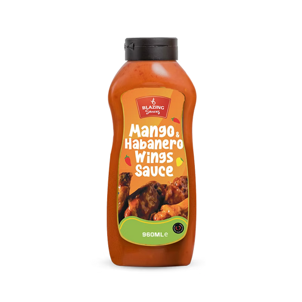 Blazing Mango Habanero Sauce 960ml, Sweet Heat Peri Peri Glaze & Marinade