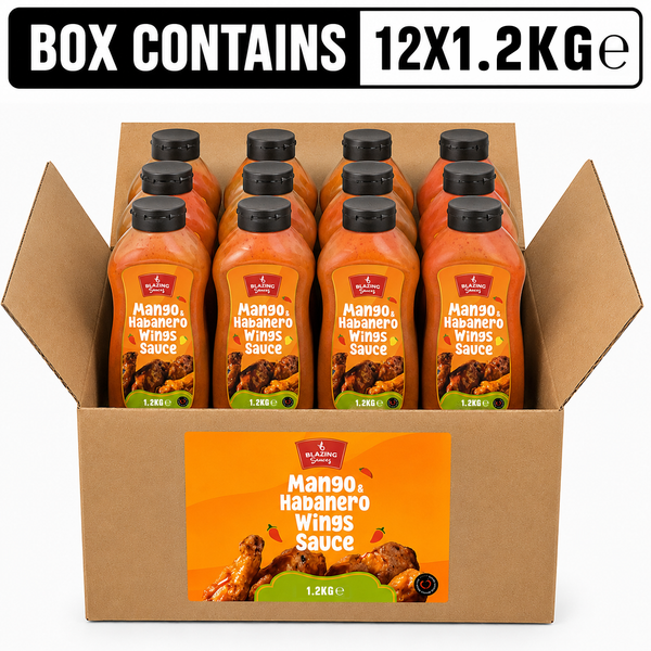 Blazing Mango Habanero Sauce 1.2kg, Sweet Heat Peri Peri Glaze & Marinade