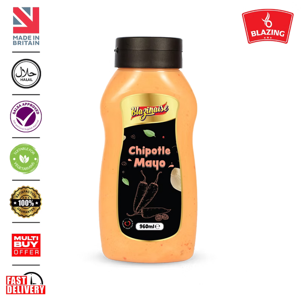 Blazing Chipotle Mayo Sauce 960ml, Smoky and Creamy Chilli Mayo