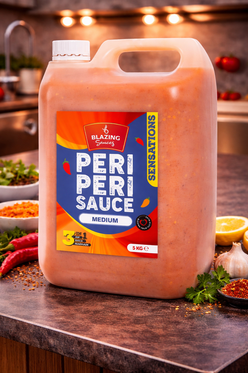 Blazing Medium Peri Peri Sauce 5kg, Bold & Balanced Peri Heat