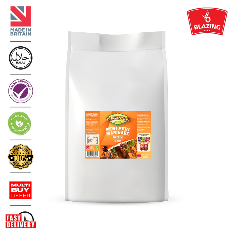 Blazinade Peri Peri Medium Marinade 12.5kg, Bulk Chicken & Meat Seasoning