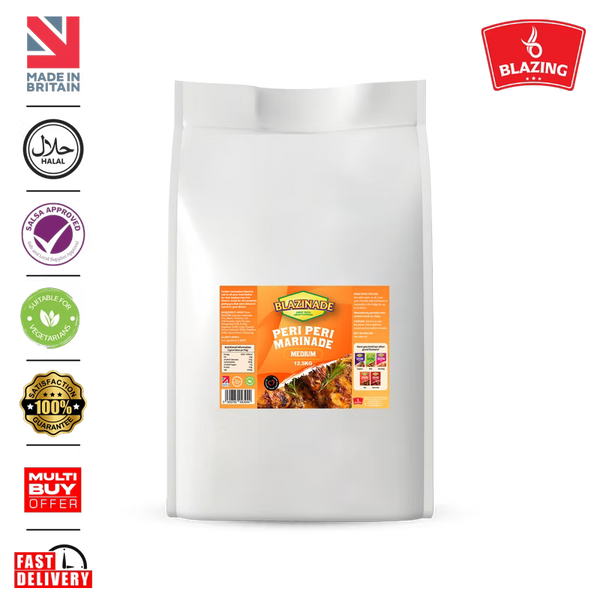 Blazinade Peri Peri Medium Marinade 12.5kg, Bulk Chicken & Meat Seasoning