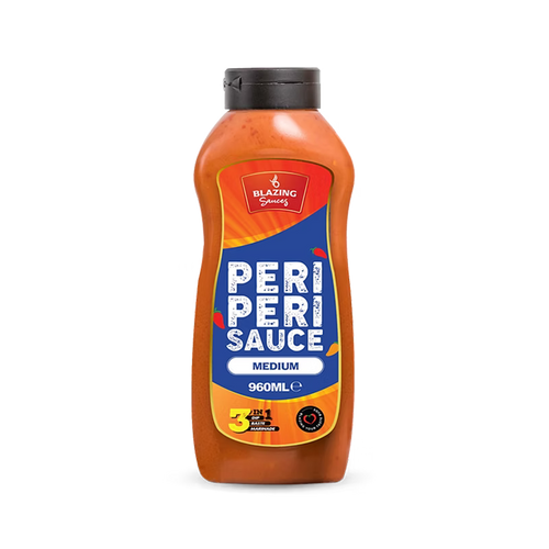 Blazing Medium Peri Peri Sauce 960ml, Bold & Balanced Peri Heat