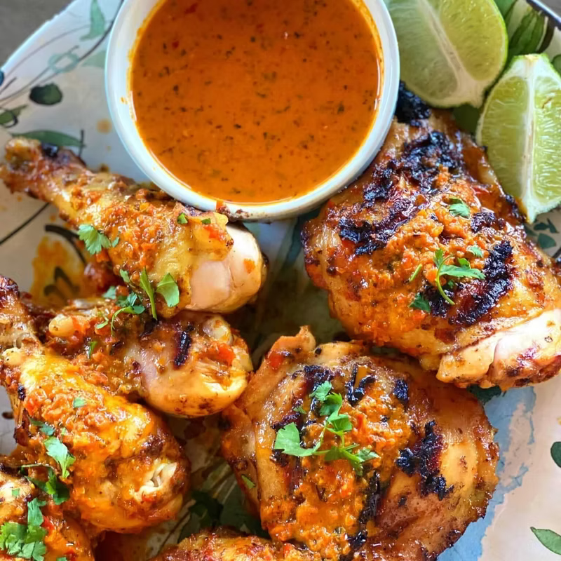 Blazing Hot Peri Peri Sauce 960ml, Fiery Chicken Baste, Dip & Marinade