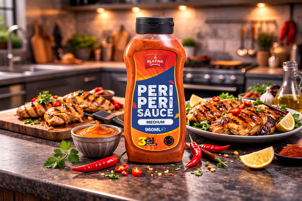 Blazing Medium Peri Peri Sauce 960ml, Bold & Balanced Peri Heat