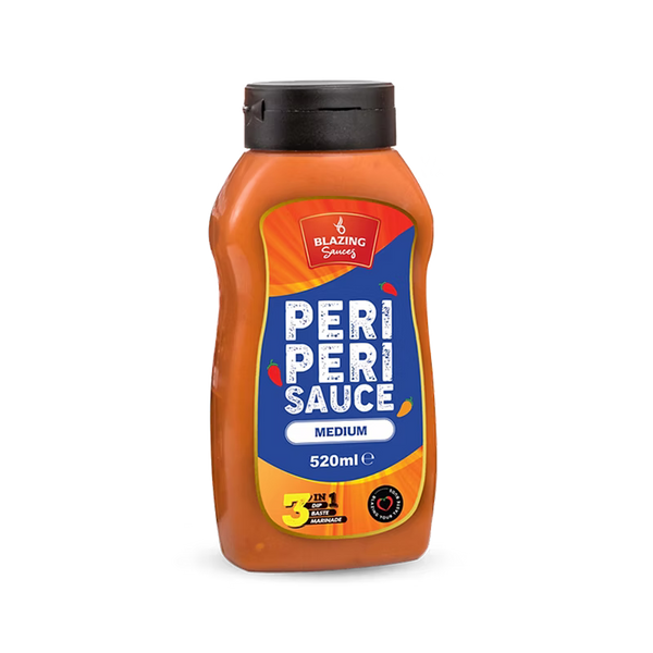 Blazing Medium Peri Peri Sauce 520ml, Bold & Balanced Peri Heat
