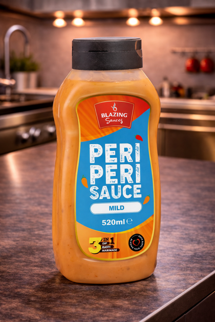 Blazing Mild Peri Peri Sauce 520ml, Subtle Spice Peri Peri Flavour